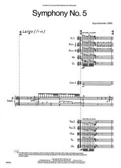 Sinfonie Nr. 5 von Gija Kantscheli für Orchester im Alle Noten Shop kaufen (Partitur)