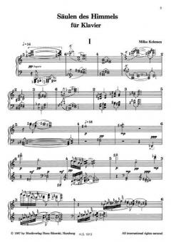 Säulen des Himmel von Milko Kelemen für Klavier im Alle Noten Shop kaufen