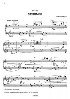 Klavierstücke I-IV von Ulrich Leyendecker im Alle Noten Shop kaufen