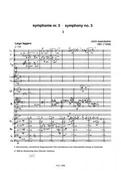 Sinfonie Nr. 3 von Ulrich Leyendecker 