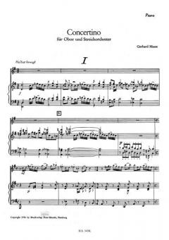 Concertino von Gerhard Maasz für Oboe und Streichorchester im Alle Noten Shop kaufen