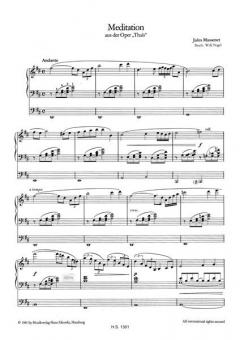 Meditation aus der Oper 'Thais' von Jules Massenet für elektronische Orgel im Alle Noten Shop kaufen