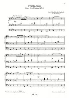 Frühlingslied von Felix Mendelssohn Bartholdy für elektronische Orgel im Alle Noten Shop kaufen
