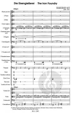 Die Eisengiesserei op. 19 von Alexandr Wassiljevich Mossolow 