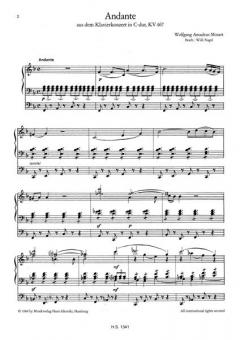 Andante aus dem Klavierkonzert C-Dur (KV 467) von Wolfgang Amadeus Mozart für elektronische Orgel im Alle Noten Shop kaufen