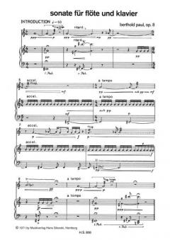Sonate von Berthold Paul für Flöte und Klavier im Alle Noten Shop kaufen