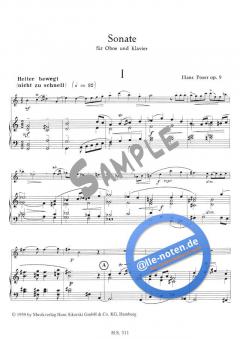 Sonate für Oboe und Klavier von Hans Poser im Alle Noten Shop kaufen