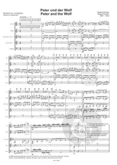 Peter und der Wolf für Holzbläserquintett (Sergei Sergejewitsch Prokofjew) 