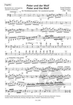 Peter und der Wolf für Holzbläserquintett (Sergei Sergejewitsch Prokofjew) 