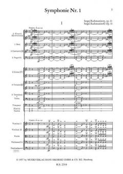 Sinfonie Nr. 1 von Sergei Rachmaninow 