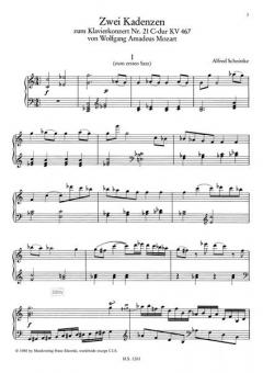 Kadenzen zu 2 Klavierkonzerten von W a Mozart von Alfred Schnittke im Alle Noten Shop kaufen