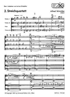 Streichquartett Nr. 2 von Alfred Schnittke im Alle Noten Shop kaufen