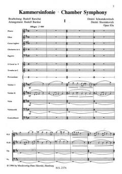 Kammersinfonie von Dmitri Schostakowitsch 