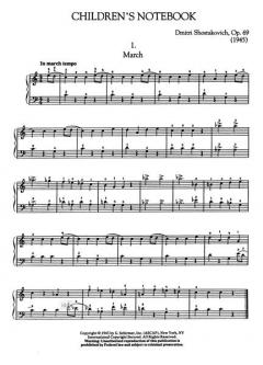 Leichtere Werke für Klavier von Dmitri Schostakowitsch für Klavier im Alle Noten Shop kaufen