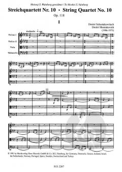 Streichquartette Nr. 09 + 10 von Dmitri Schostakowitsch im Alle Noten Shop kaufen