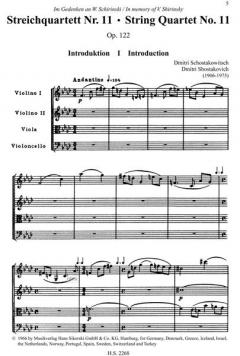 Streichquartette Nr. 11 + 12 von Dmitri Schostakowitsch im Alle Noten Shop kaufen