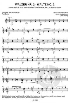 Walzer Nr. 2 aus 'Suite für Varieté-Orchester' von Dmitri Schostakowitsch 