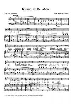 Kleine weiße Möwe von Norbert Schultze 