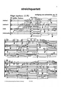 Streichquartett von Wolfgang von Schweinitz im Alle Noten Shop kaufen (Partitur)