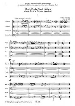 Musik für die Stadt Köthen von Rodion Konstantinowitsch Schtschedrin 