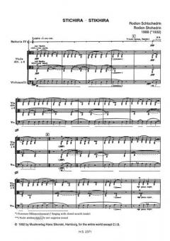 Stichira zur Tausendjahrfeier der Christianisierung Russlands von Rodion Konstantinowitsch Schtschedrin 