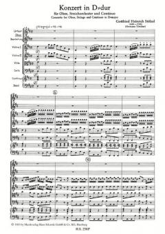Konzert für Oboe, Streichorchester und Continuo von Gottfried Heinrich Stölzel im Alle Noten Shop kaufen (Partitur)