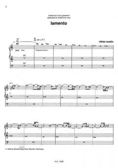 Lamento / Weiße Musik von Viktor Suslin für Orgel im Alle Noten Shop kaufen