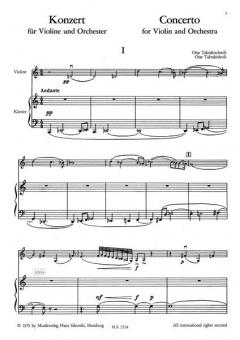 Konzert für Violine und Orchester von Otar Taktakischwili im Alle Noten Shop kaufen