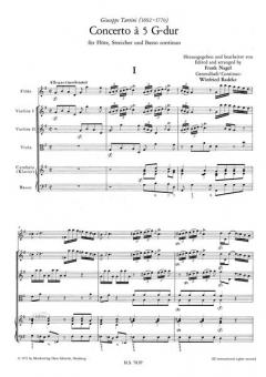 Concerto a 5 Nr. 2 für Flöte, Streicher und Bc (Guiseppe Tartini) 