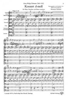 Konzert für Oboe, Streicher und Bc (Georg Philipp Telemann) 