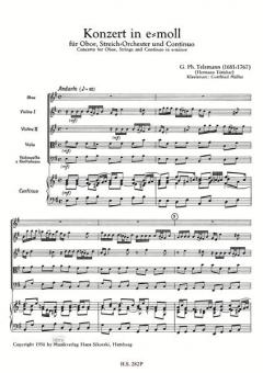 Konzert für Oboe, Streicher und Bc (Georg Philipp Telemann) 