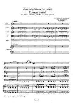 Konzert für Violino concertato, Streicher und Bc (Georg Philipp Telemann) 