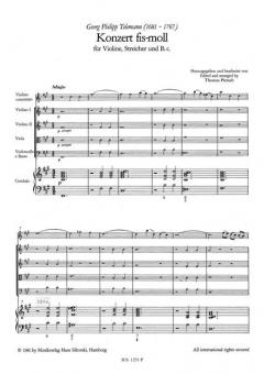 Konzert für Violine, Streicher und Bc (Georg Philipp Telemann) 
