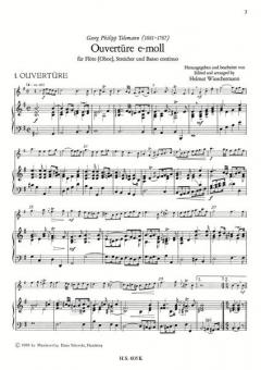 Overture (Suite) von Georg Philipp Telemann für Flöte (Oboe), Streicher und B.c. im Alle Noten Shop kaufen