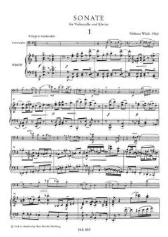 Sonate für Violoncello und Klavier von H. Wirth im Alle Noten Shop kaufen