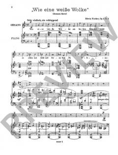 4 Lieder op. 1 von Ernst Fischer 