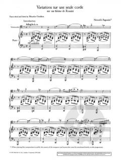 Variations sur un thème de Rossini von Niccolò Paganini 