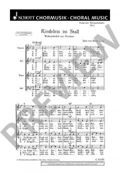 Fränkische Weihnachtslieder Nr. 1 von Hans Lang 