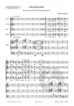 Adventsmotette GeWV 62 von Harald Genzmer 