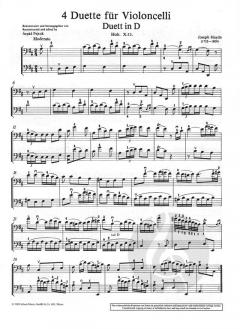4 Duette Hob. X + XII von Joseph Haydn 