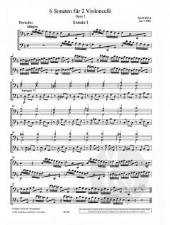 6 Sonaten op. 2 von Jacob Klein 