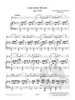 Lied ohne Worte D-Dur op. 109 von Felix Mendelssohn Bartholdy 