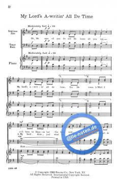 Negro Spirituals & Folk Songs 