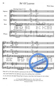 Negro Spirituals & Folk Songs 