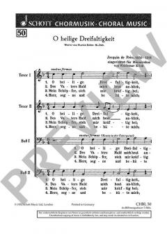 O heilige Dreifaltigkeit von Josquin Desprez 