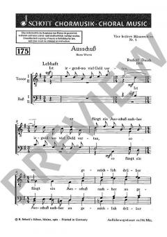 Vier heitere Männerchöre Nr. 1 von Rudolf Desch 