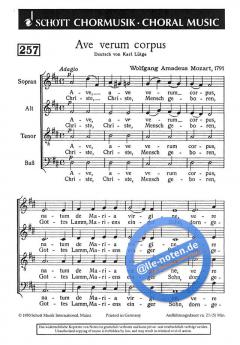 Ave verum corpus KV 618 von Wolfgang Amadeus Mozart 
