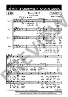 Morgenlied von Peter Seeger 