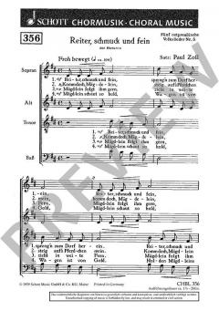 Fünf ostpreussische Volkslieder Nr. 5 von Paul Zoll 