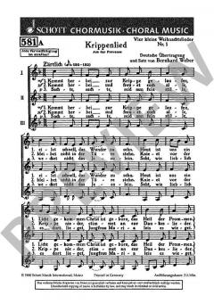 Vier kleine Weihnachtslieder Nr. 1 & 2 von Bernhard Weber 